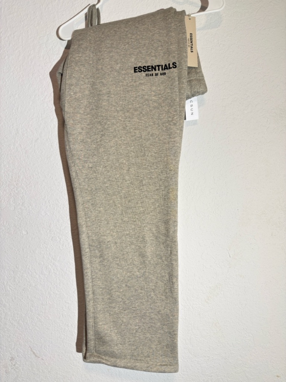NWT Essentials Fear of God Dark Oatmeal Sweatpants - Authentic